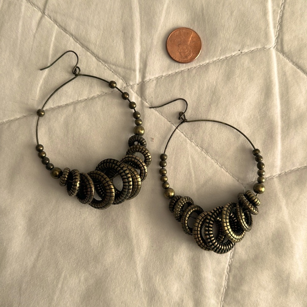 Dangle Hoop Earrings